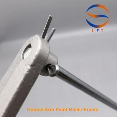 12&prime;&prime; Cast Aluminium Double Two Arms Paint Roller Frames