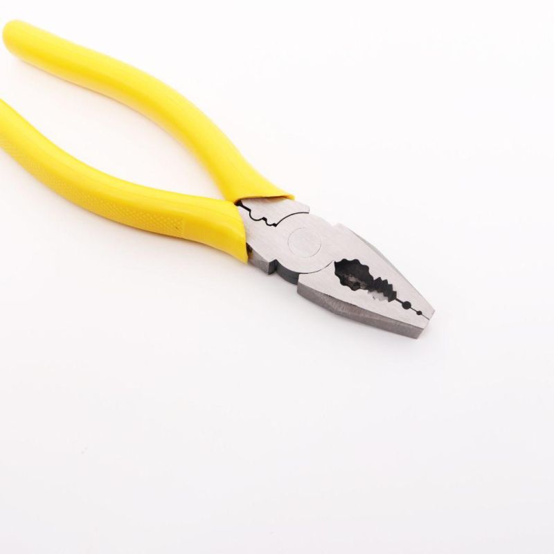 Screw-Thread Steel PVC Handles 8 Inch Durable Combination Pliers