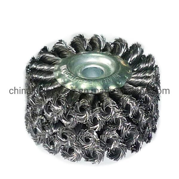 200mm Semi Twist Knot Steel Wire Wheel Brush (YY-108)