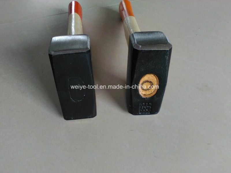 GS German Type Stoning Hammer with Wooden Handle