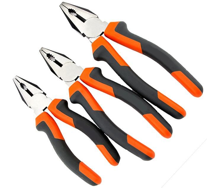 PVC Handle Combination Pliers with Side Cutting Jaws