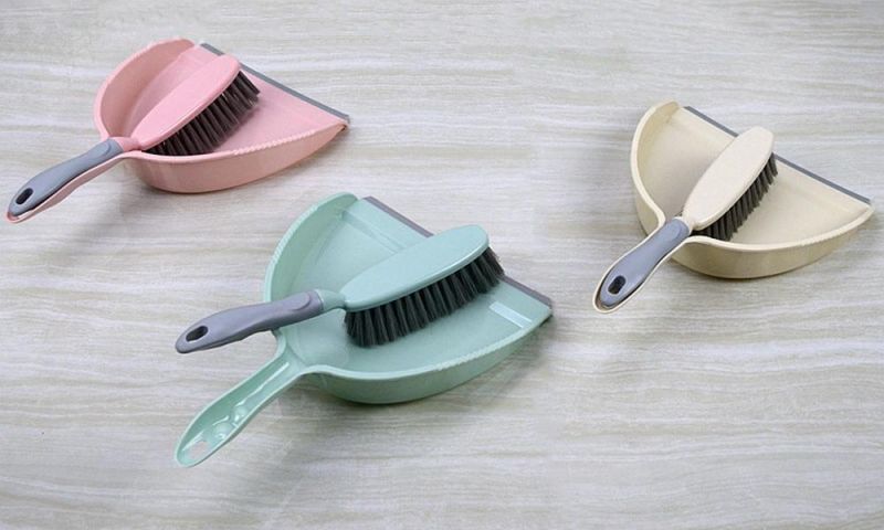 Plastic Dustpan Brush Set Mini Broom and Dustpan Cleaning Hand Tool Kit for Home Kitchen Office Car