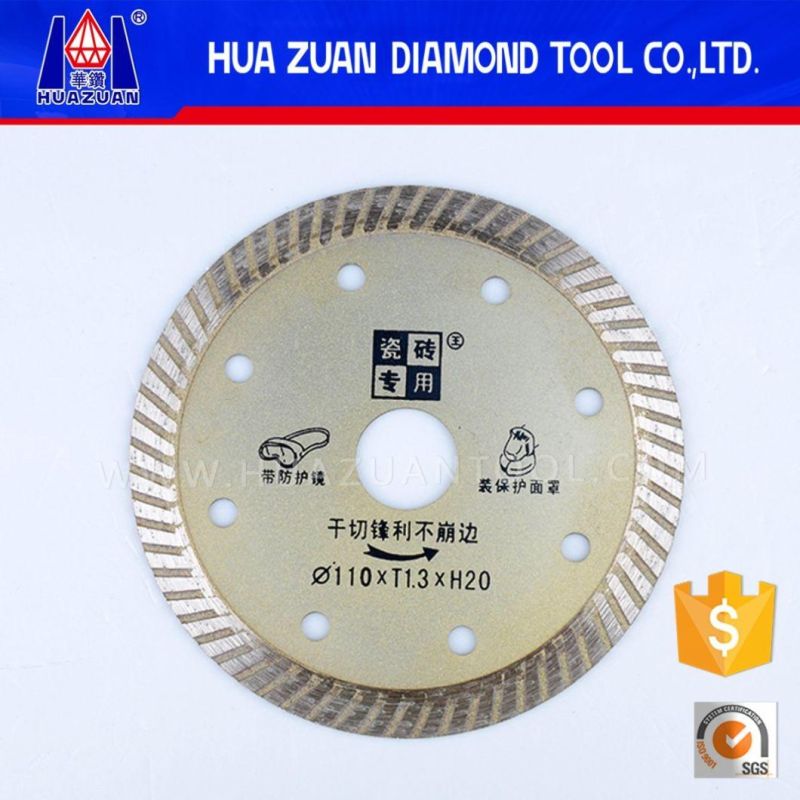 110mm Turbo Saw Blade for Dry Cutting Tiles