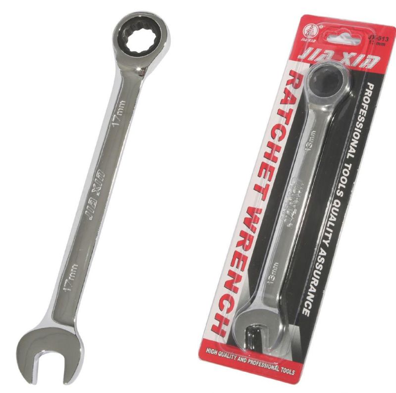 Carbon Steel Flexible Ratchet Double Offset Ring Wrench