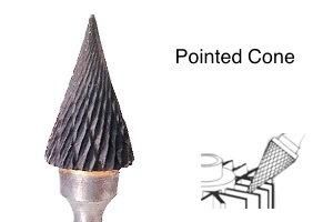 Full line of carbide rotary burrs for deburring