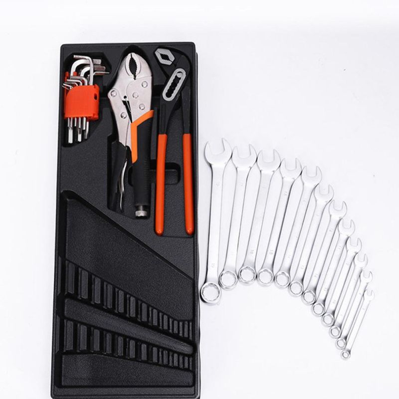 Universal Suitcase Cross Border Hardware Toolbox Set 85 Iron Box Tools Ratchet Wrench Pliers Set