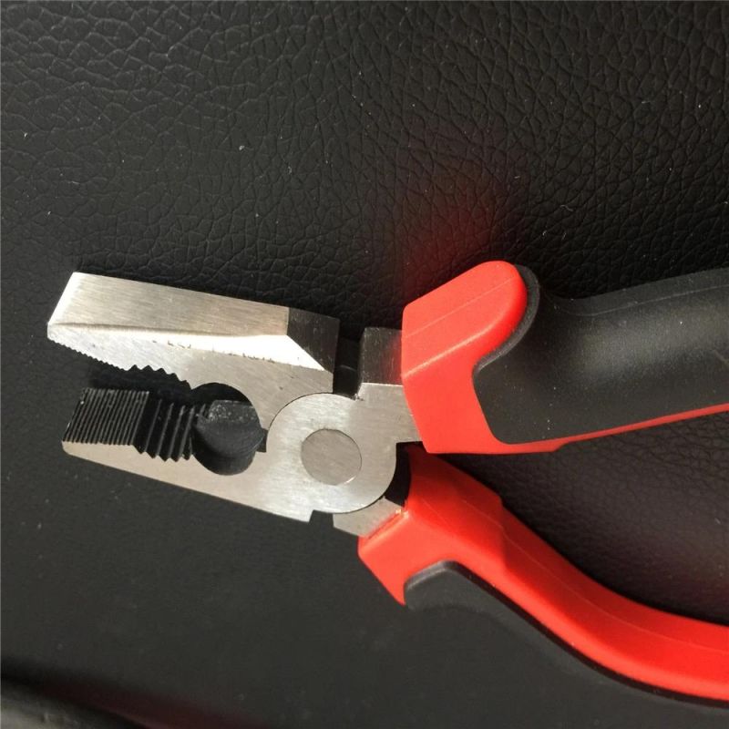 Combination Cutting Plier with Double Color Handle