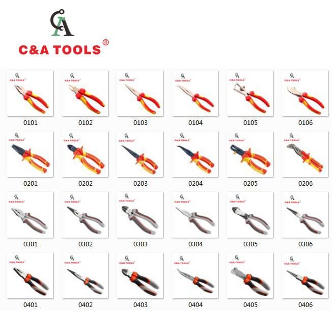 OEM Acceptable Carbon Steel Combination Pliers with Color Handle