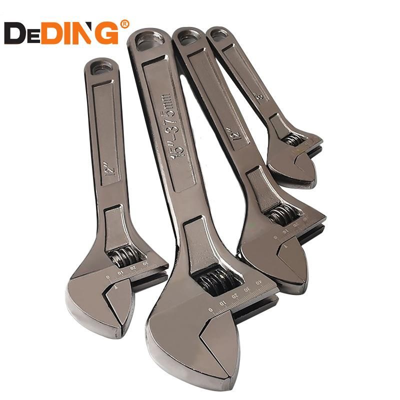 Customized Logo Black Nickle Plated Durable Adjustable Spanner