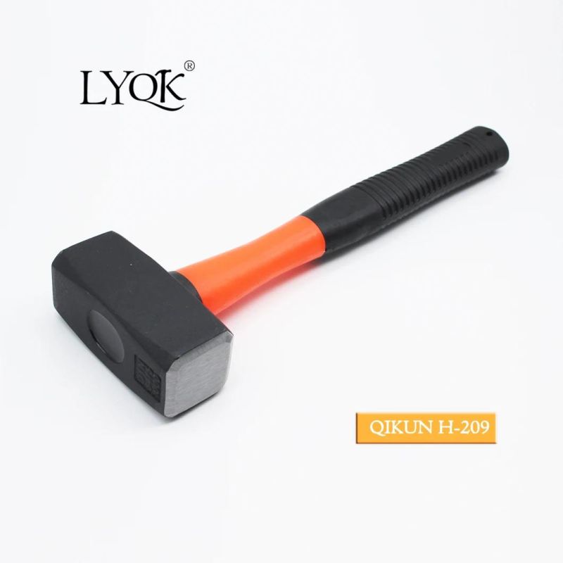 H-207 Construction Hardware Hand Tools Plastic Coated Handle German Type Stoning Stone Hammer