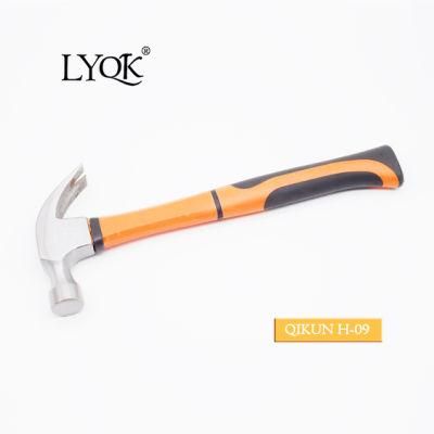 H-09 Construction Hardware Hand Tools Steel Handle Mirror Polished Incorporated Claw Hammer