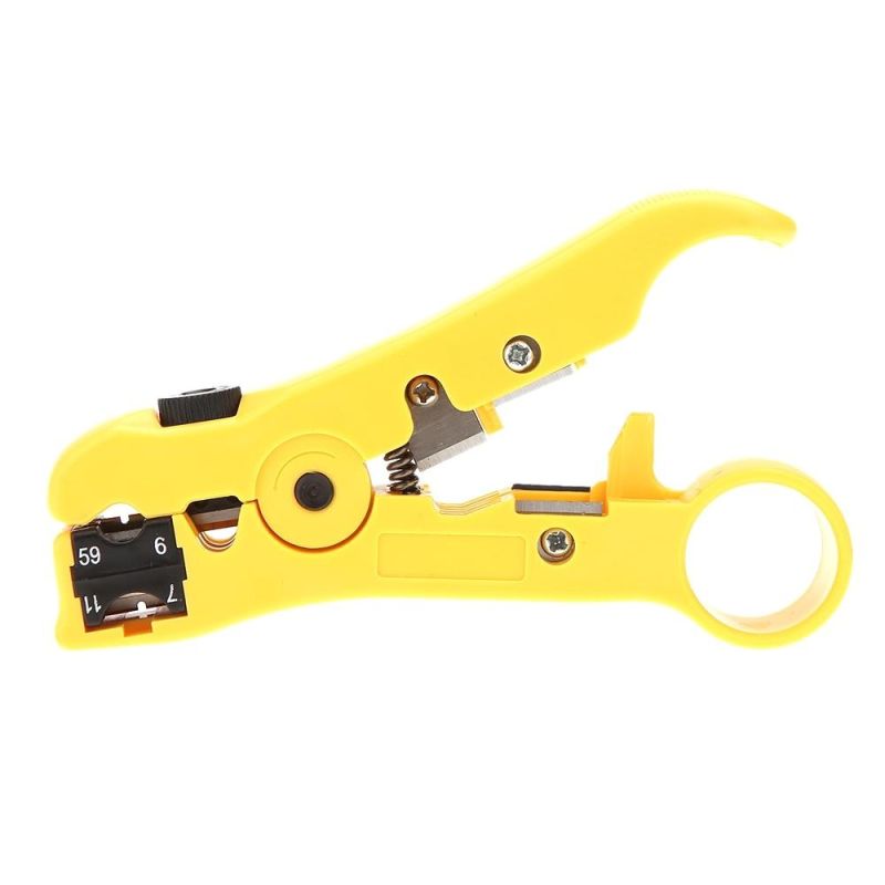 1 Set Compression Tool Kit F-Type for Rg58 Rg59 RG6 Connectors Coaxial Cable Stripper Crimping Set F Connector Compression Tool