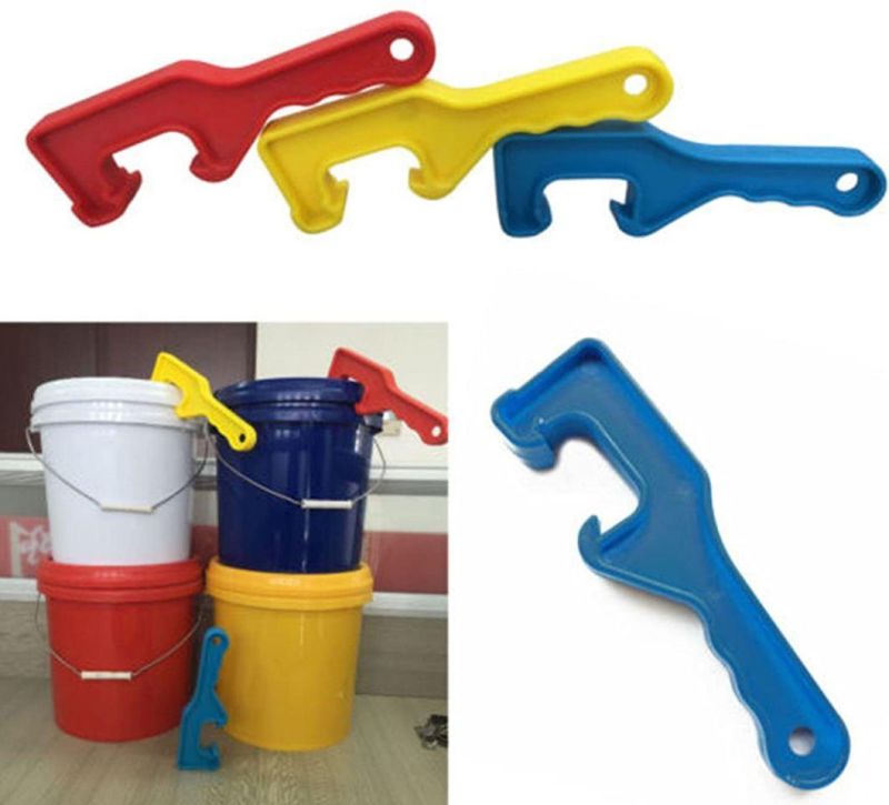 Bucket Lid Opener Wrench, Paint Can Lid Remover Tool, Pail Barrel Lid Lifter Opening, 6 Pieces