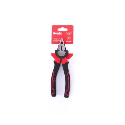 Ronix Hand Plier Model Rh-1167 7&quot; Heated Chrome-Vanadium Steel Drop Forged Combination Plier