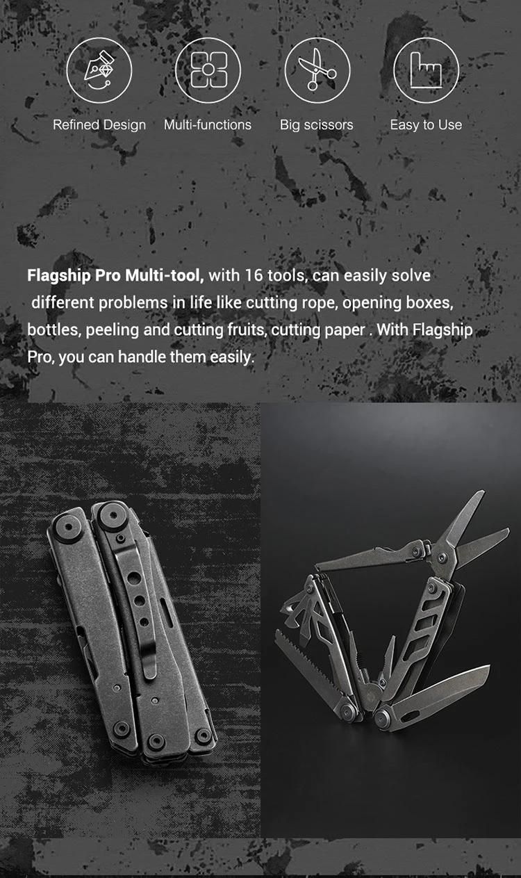 Nextool Stonewashed Flagship PRO EDC Pliers Multitool for Outdoor Camping