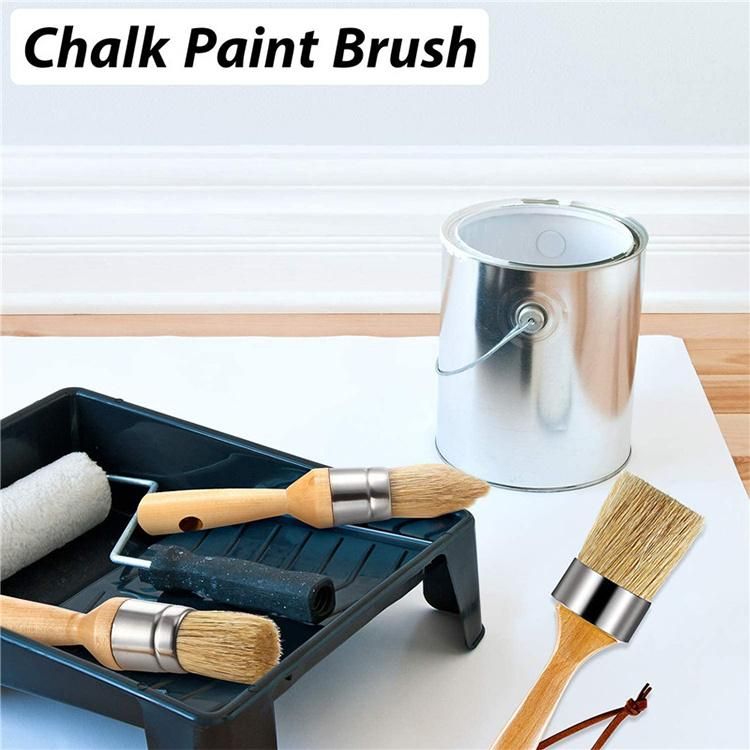 7PCS Chalk Wall Paint Brush Painting Brush Set Kit for Furniture& Wall Painting