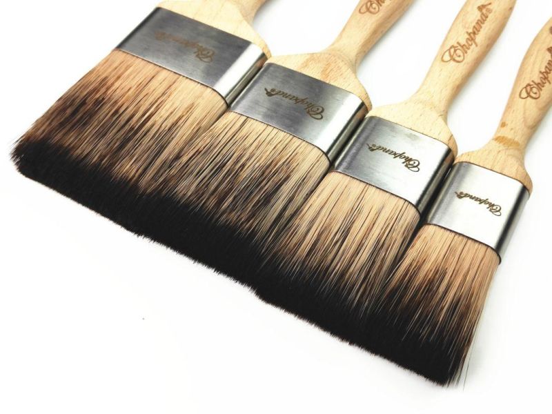 Popular Rubber Plastic Handle Paint Brush Bristle Paint Brush Set