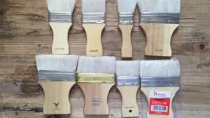 Wooden Handle Paint Brush with Wool Material Thailand Market