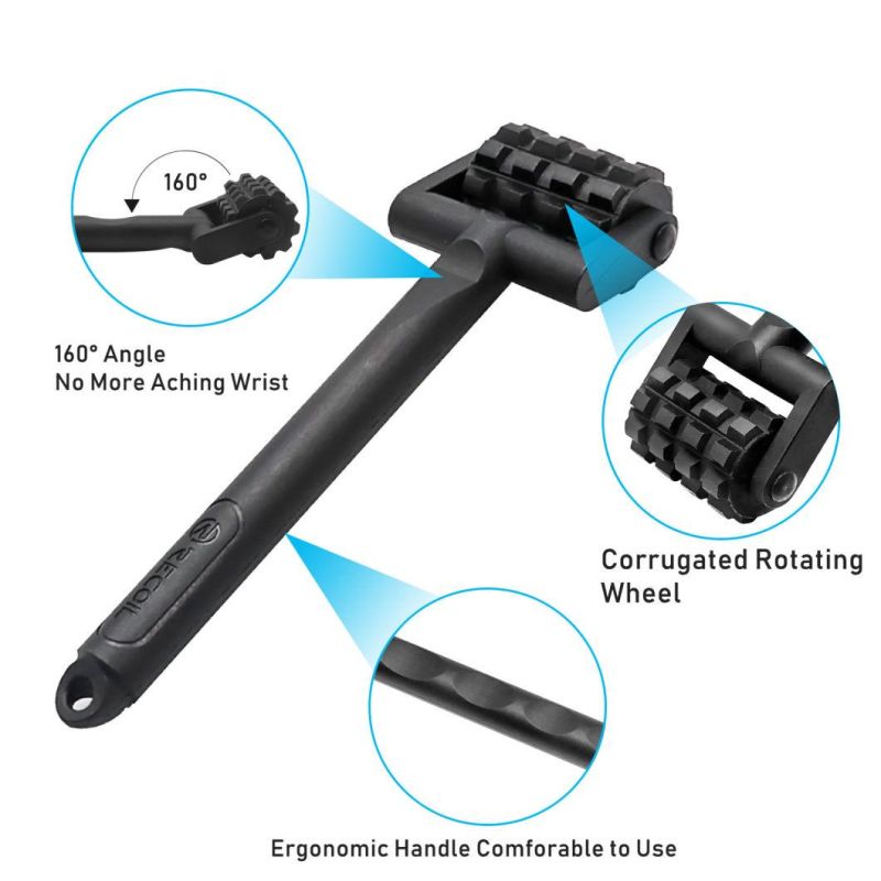 Recoil Ih-R3 Patented Corrugated Rotating Wheel and Ergonomic Handle Damping Mat Roller