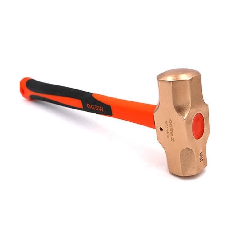 WEDO Non-Sparking Hammer Beryllium Copper Sledge Hammer Fiberglass Handle