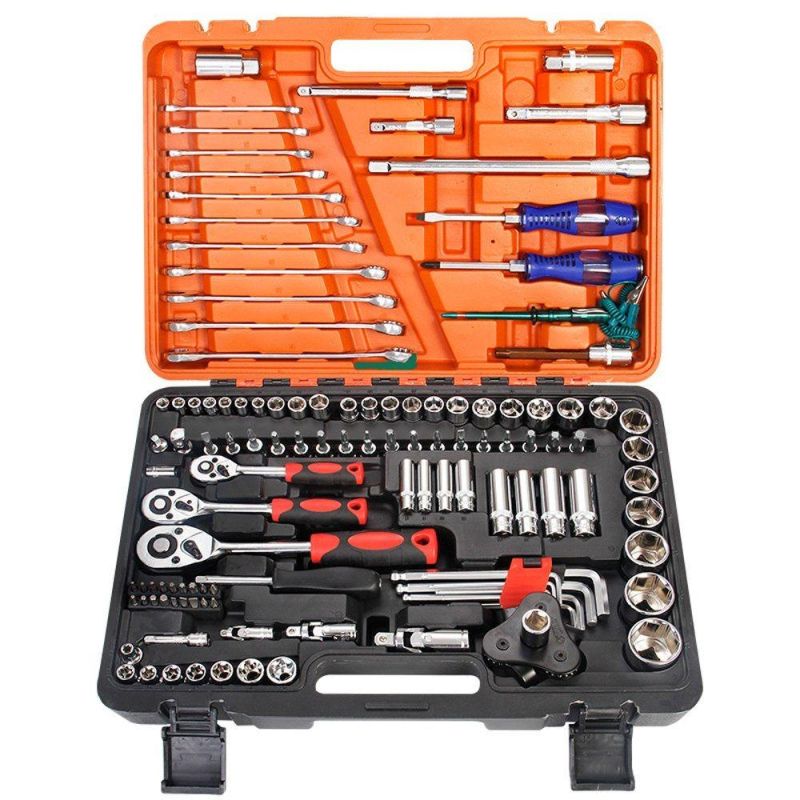 The Manufacturer Supplies 121 Sets of Socket Wrenches, Tool Kits for Automobile Maintenance, Auto and Motorcycle Tools Set