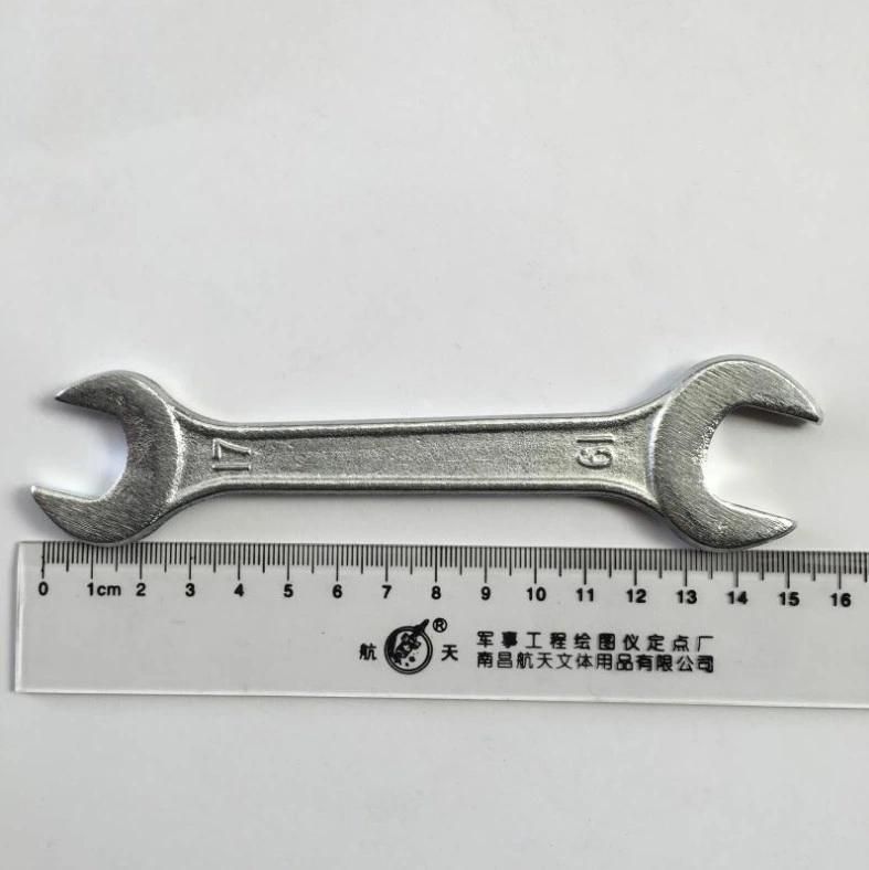 Galvanized Forging Wrench Double End Manual Open End Solid Wrench