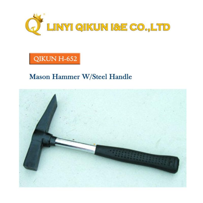 H-602 Construction Hardware Hand Tools Hard Wood Handle Flat Tail Inspection Hammer