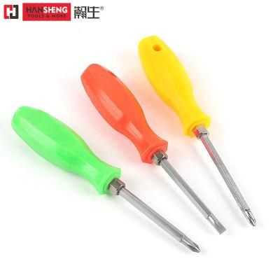 Regular Size, The Screwdriver, Made of S2, Screwdriver, TPR/PVC, Carbon Steel, Lightning Handle Cross - Shaped with Magnetic Screw Quintuple