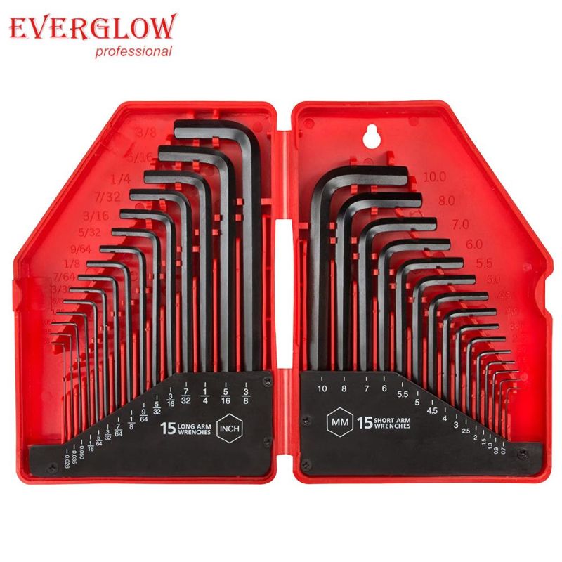 Professional High Quality Hex Key Wrench Set 30PC