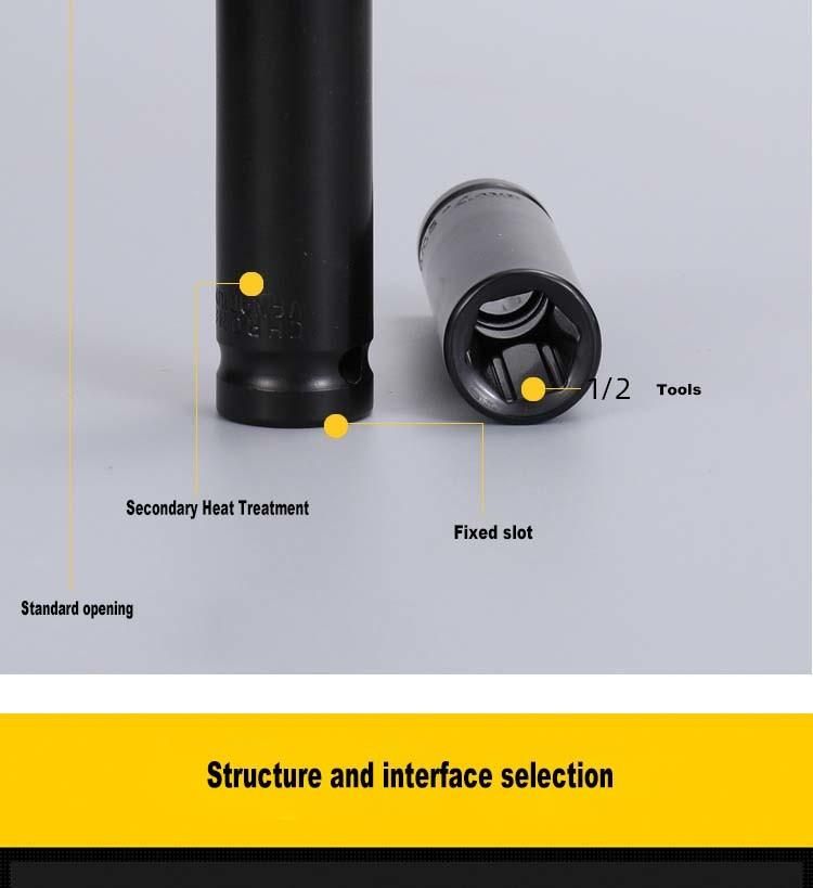 Pneumatic Extended Hexagonal 10-Piece Socket Wrench