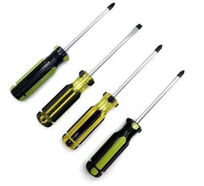 China Factory Cordless Slotted Screwdriver with Trasparent Handle