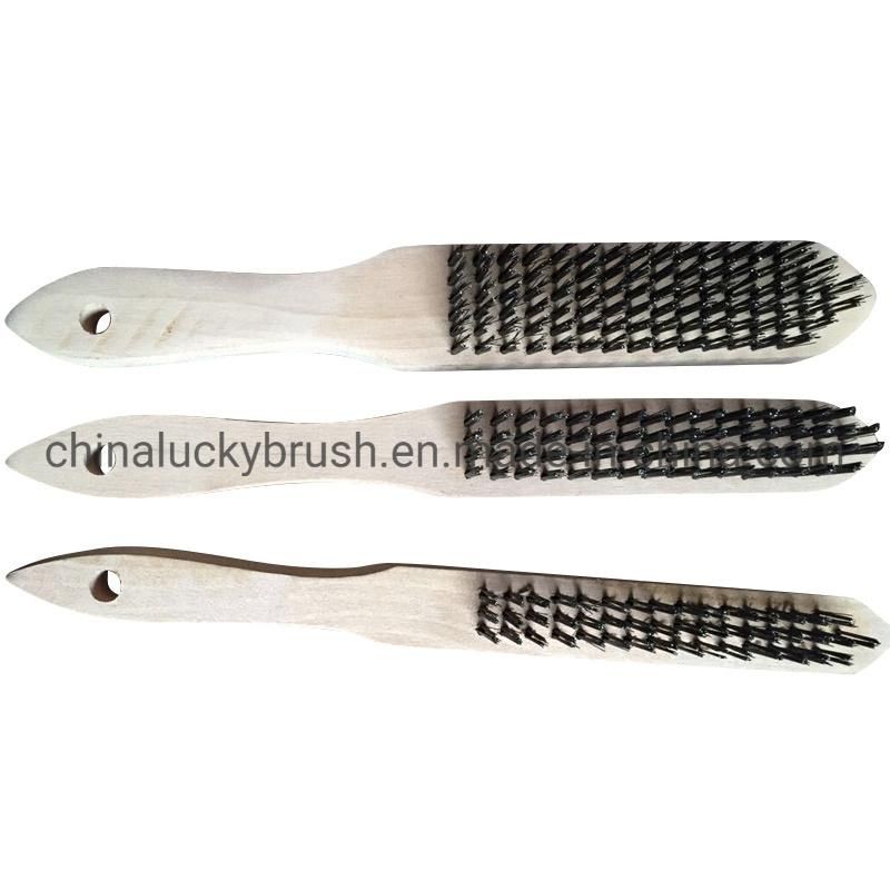 4X15 Steel Wire Wooden Handle Cleaning Brush (YY-846)