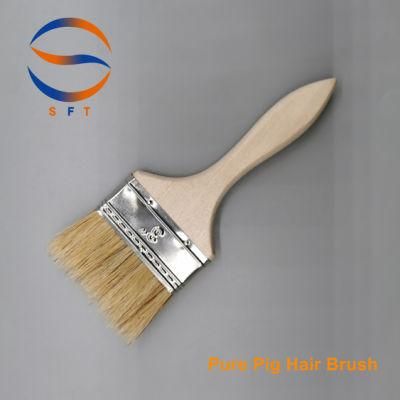 White Pure Pig Hair Brushes FRP Tools for GRP Laminating