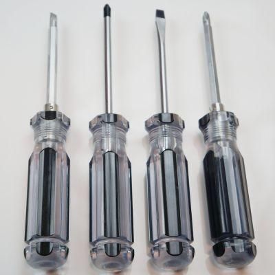 High Quality Transparent PVC Handle Screwdriver for Construction Site