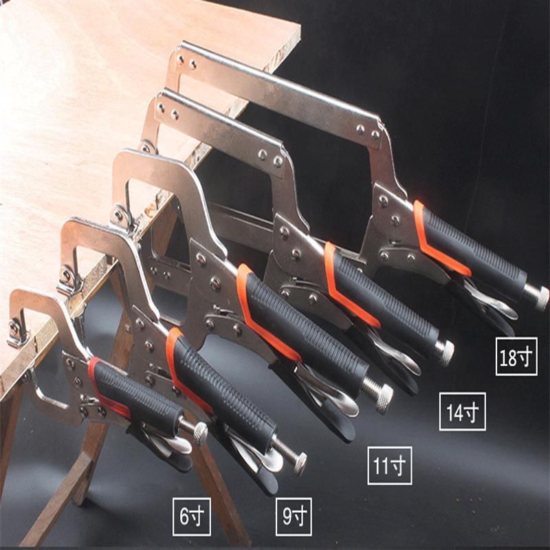 C-Type Locking Pliers CRV Steel Square Head Locking Pliers