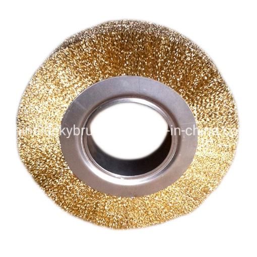 6 Inch Brass Coated Circulare Wheel Brush (YY-074)