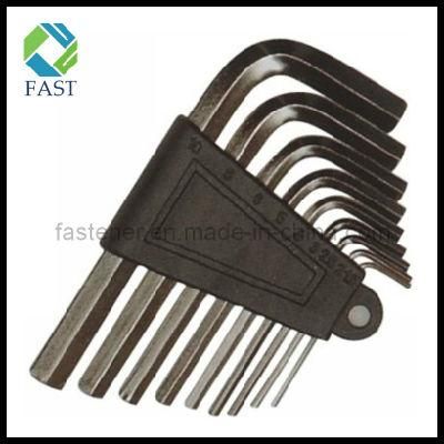 9PCS Cr-V Flat Point Allen Key Set