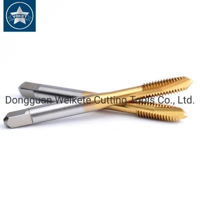 Hsse-M35 JIS with Tin Spiral Pointed Taps M13 M14 M15 M16 M18 M20 M22 M24 Metric Machine Thread Screw Tap