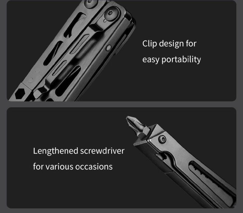 Nextool New Black Coating Wrench Multi Tool with Spanner Pliers