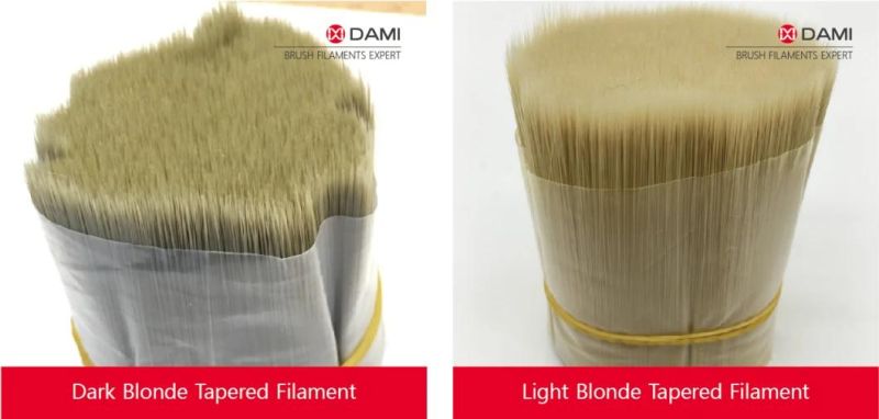 Natural Bristle Mix PBT Pet Nylon Tapered Paint Brush Filament