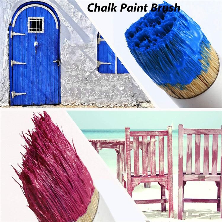 7PCS Chalk Wall Paint Brush Painting Brush Set Kit for Furniture& Wall Painting