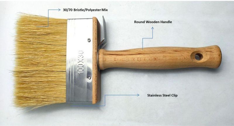 Paint Brush Set Wooden Handle Brush to Paint Wall