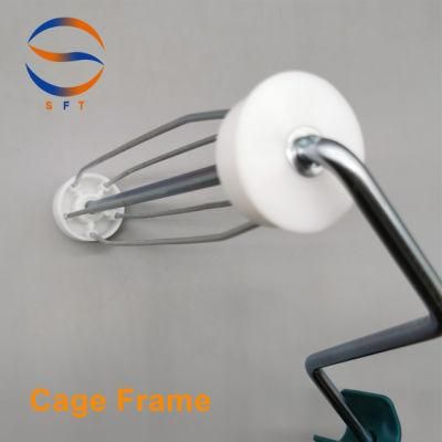 9&prime;&prime; 5 Wires Cage Frame Zinc Plated FRP Hand Tools