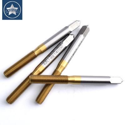 Hsse-M42 with Tin Forming Taps M1 M1.2 M1.4 M1.6 M1.7 M1.8 M2 M2.2 M2.5 M2.6 M3 M3.5 M4 M5 M6 Metric Machine Roll Fine Thread Screw Tap