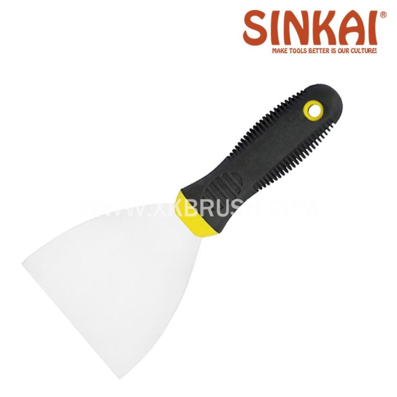 Stainless Steel Scrapper with Rubber Handle