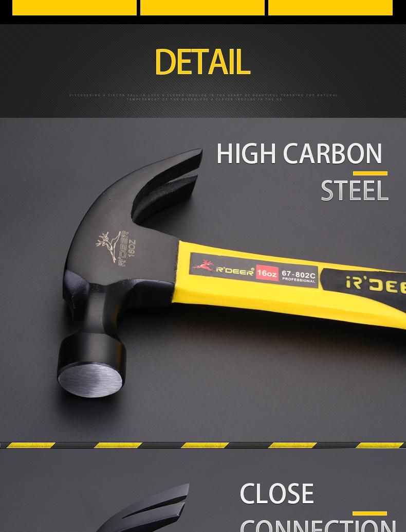 High Carbon Steel Claw Hammer