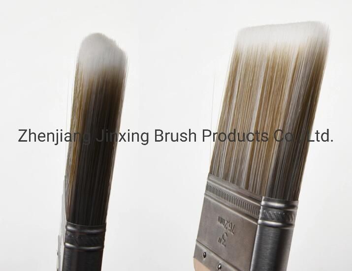 Paint Brush, Flat Brush Synthetic Filament, Beech Wood