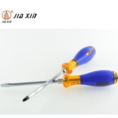 150mm Cr-V Steel PVC Handle Go-Through Screwdriver