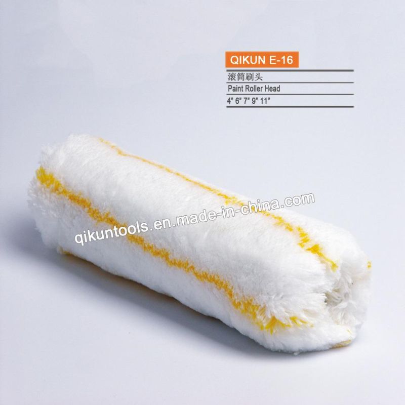 E-05 Hardware Decorate Paint Hand Tools White with Yellow Strips Acrylic Fabric Paint Roller