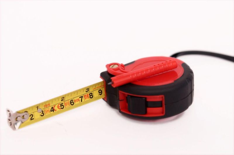 Durable Classic Steel Tape Measure with ABS Case and Rubber Cover